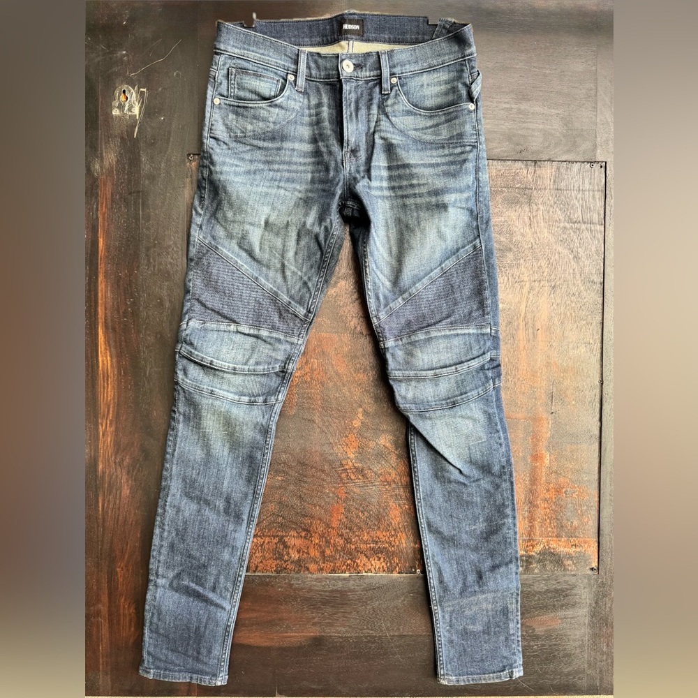 Hudson Jeans Slim Straight Washed Blue Men's Jeans